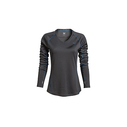 Vortex Weekend Rucker Long Sleeve Top - Womens, Charcoal, Small, 121-26-CHRS
