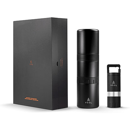 VSSL Nest Pour-Over Coffee Kit w/Java G25 Grinder Gift Set, Black, B145000-000