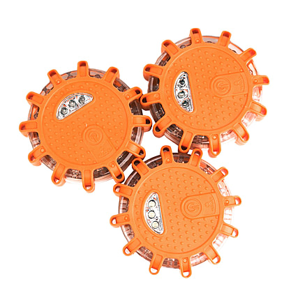 Wagan Fred Light, 3 Per Pack with Bag, Orange, One Size, EL2639-3