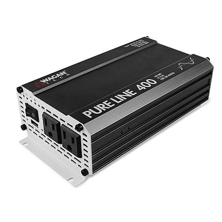 Wagan Pure Line 400W Pure Sine Inverter, ETL, Black, One Size, EL3800