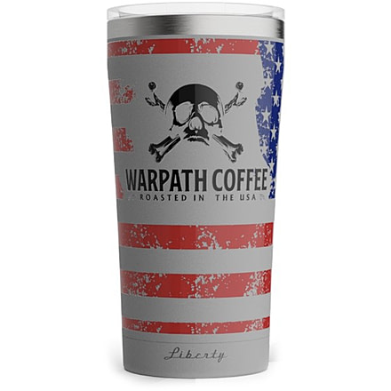 Warpath Coffee Freedom Tumbler, Fighter Jet Gray, 20 ounce, 123, 123