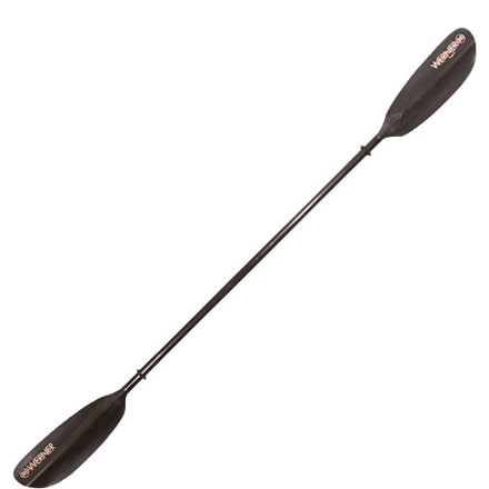 Werner Skagit CF 2 Piece Straight STD Paddle, Black, 230, SG 2 C11 230 BLK