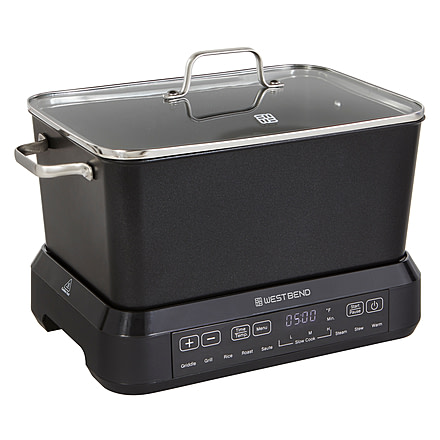 WestBend Versatility Cooker PLUS, Black, 6 Quart, VCWB6QBK13