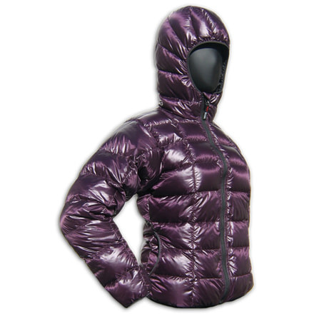 Western Mountaineering Hooded Flash Jacket - Women's, Plum, Large, FHJKWLP