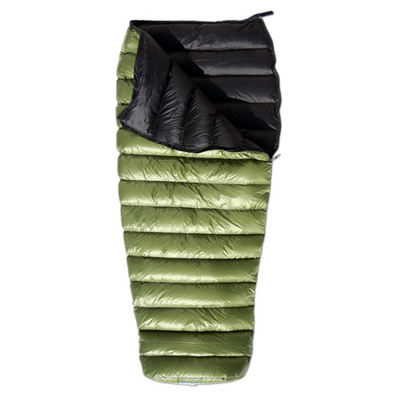 Western Mountaineering Mitylite Sleeping Bag, 40F/4C, DZ, Moss Green, 6ft. 3in., MITYDZ