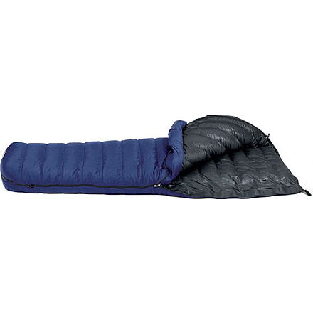 Western Mountaineering Ponderosa MF Sleeping Bag, 15F/-10C, DZ, Navy Blue, 6ft. 0in., 60PONDDZ