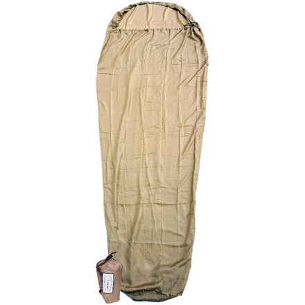 Western Mountaineering Tioga Sleep Liner, Silk, Gold, Mummy Regular, 60TIOGLNMR