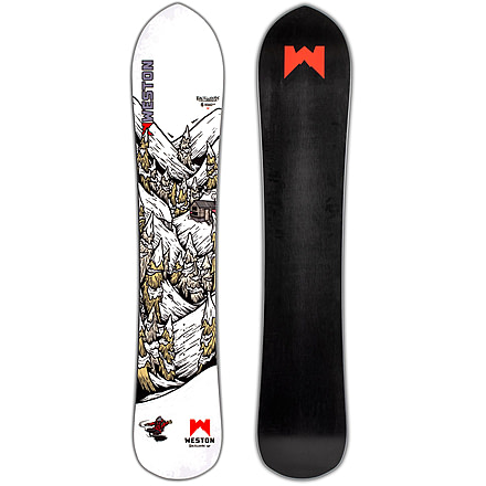 Weston Backwoods Artist Series Snowboard - 21/22, White, 163, 106163005G