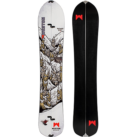 Weston Backwoods Splitboard Artist Series - 21/22, White, 163W, 106163W25G