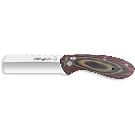 Whiskey Bent Knives Catch Pin Lock Desert Sand 2.91in Folding Knife, Satin Blade, Castrating, G10 Handle, WB65-26
