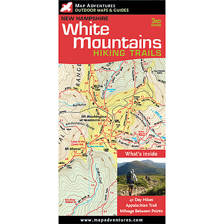 White Mtns Nh Hiking Trails, Map Adventures, Publisher - Map Adventures