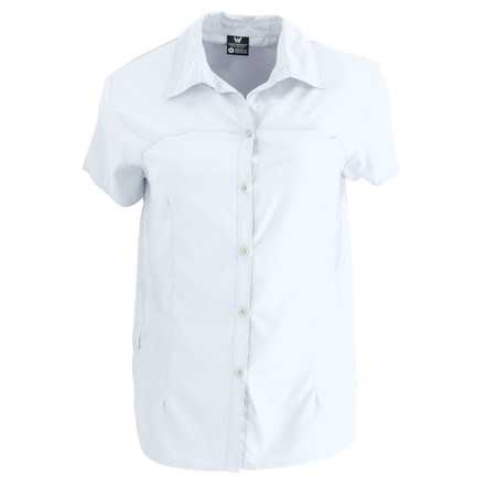 White Sierra Gobi Desert Short Sleeve Shirt - Womens, White, Small, D4265W-White - WHT-SMALL