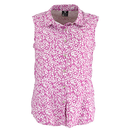 White Sierra Gobi Desert Sleeveless Shirt - Printed - Womens, Orchid, Medium, D4268WP-Orchid - ORC-MEDIUM