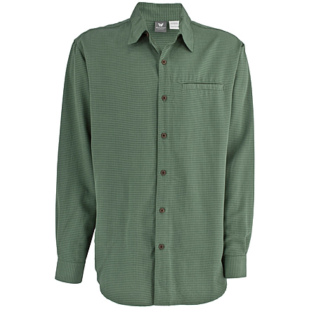 White Sierra Sandpiper Long Sleeve Shirt - Men's-Thyme-Large