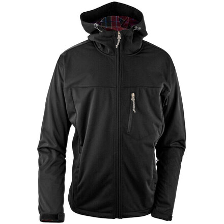 White Sierra South Shore Hooded Softshell - Men's-Black-Medium