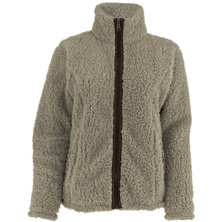 White Sierra Wooly Bully Zip Jacket - Womens-Humus-Large