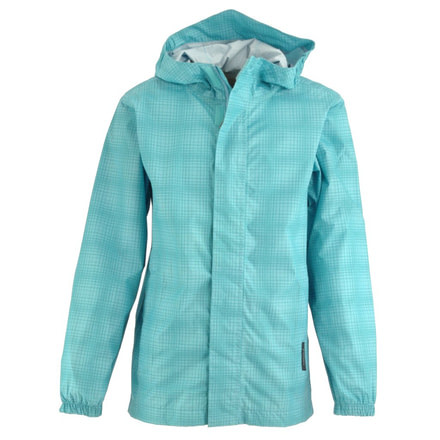 White Sierra Youth Trabagon Rain Shell - Printed - Boys, Aqua, Extra Small, X2208YP-Aqua - AQU-XS