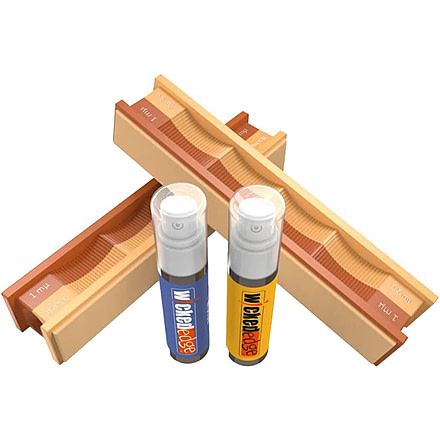 Wicked Edge 1/0.5Micron Diamond Emulsion and Leather Sharpening Strops Pack, WE010.5PDE