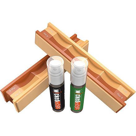 Wicked Edge 4/2 Micron Diamond Emulsion and Leather Sharpening Strops Pack, WE0402PDE