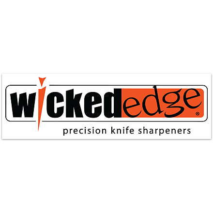 Wicked Edge Logo Sticker, White, Small, WESTK-SM