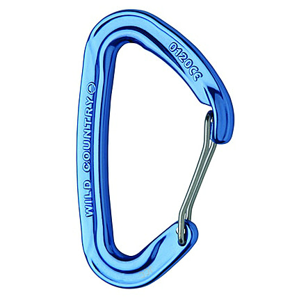 Wild Country Climbing Xenon Tech Wire Carabiner-Blue
