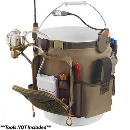 Wild River 5 Gallon Bucket Organizer w/Light, Plier Holder &amp; Retractable Lanyard RIGGER 46839