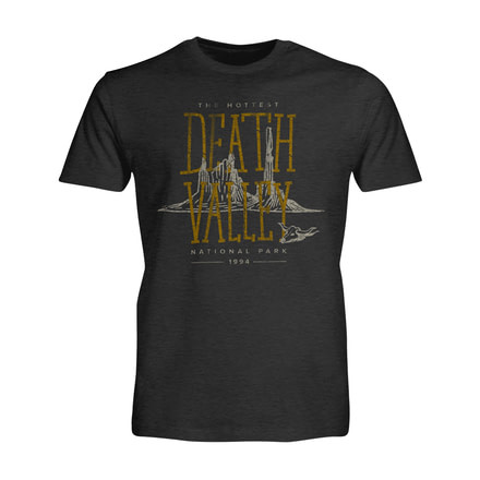 Wilder and Sons Death Valley National Park Short Sleeve T-Shirt, Extra Large, Charcoal Heather WSN01452-Charcoal Heather-XL