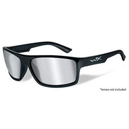 Wiley X Active Series Peak Sunglasses,Gloss Back Frame,No Lens ACPEA01F