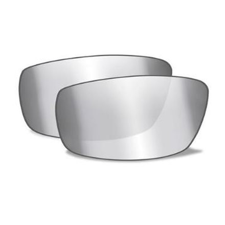 Wiley X Peak Replacement Lens,Silver Flash Smoke Grey ACPEASF