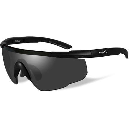 Wiley X Saber Advanced Sunglasses - Matte Black Frame w/ 2 Lens Package (Smoke Grey, Light Rust) 306
