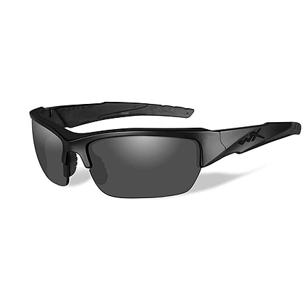 Wiley X Valor Sunglasses-APEL Matte Black Frame-Smoke Grey-Clear Lens CH4701
