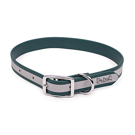 Winchester Pet King Buck Core D Ring High Visibility Reflective Collar, Deep Teal, L/XL, KB-DRC-DT-L/XL-1