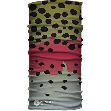 Wingo Outdoors Neck Gaiter, Rainbow Trout, One Size, W-GAI-124-OS