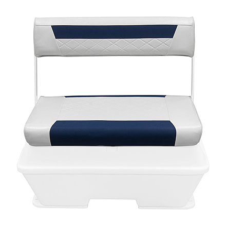 Wise 70 Qt/62 Qt Swingback Cooler Back Rest/Seat Cushion Set, Brite White/Mariner Blue, Medium, 8WD156-BS-1904