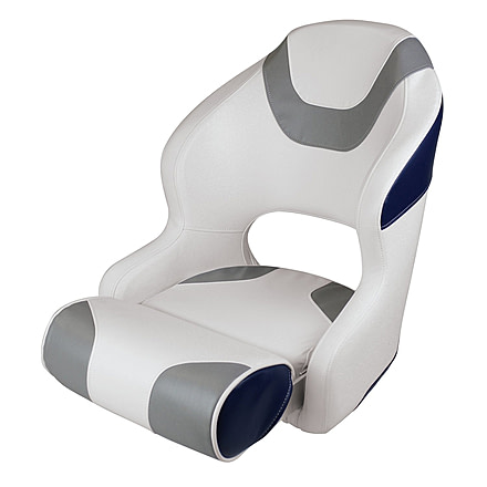 Wise Baja Bucket Seat w/ Flip Up Bolster, Brite White/Marble Grey/Midnight Navy, Large, 3315-1773