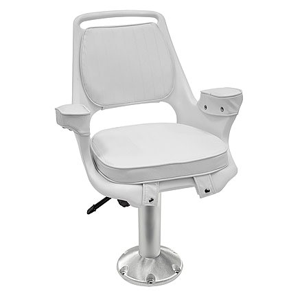 Wise Captains Chair with WP23-15-374 Ped, Wise White, Medium, 8WD1007-710