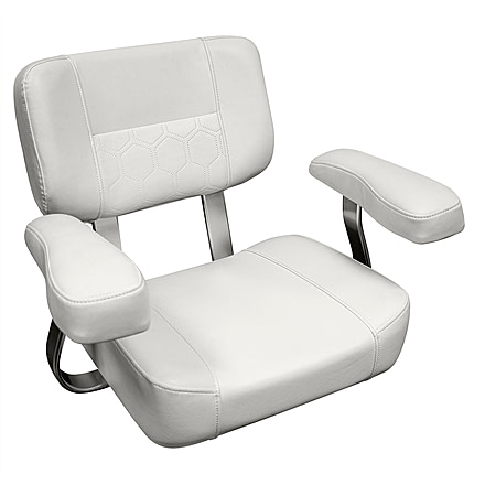 Wise Deluxe Helm Chair w/ Arms, White, Medium, 3321-784