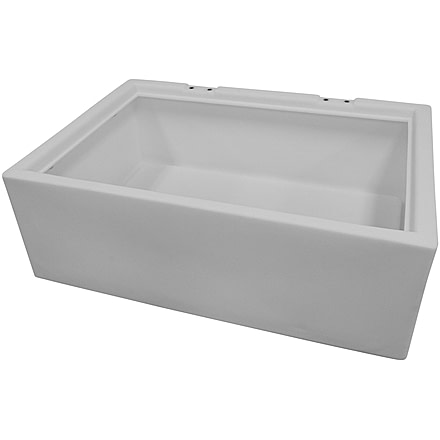 Wise Deluxe Pontoon Flip Flop Bench - Base Only, White, 8WD125FF-1B-204