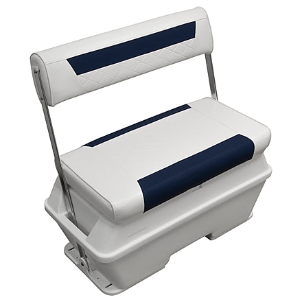 Wise DLX Pontoon 70 Qt Swingback Cooler, Brite White/Mariner Blue, Large, DLX156-1904