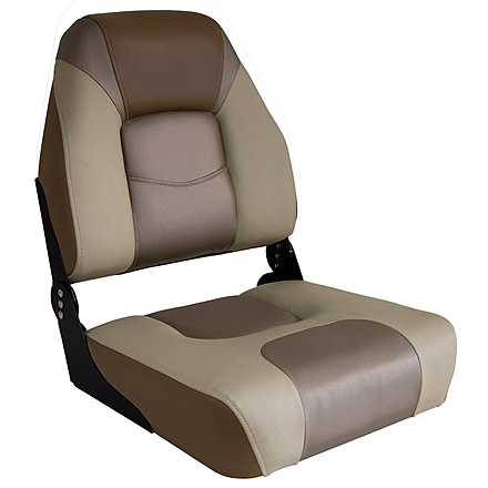 Wise Husky Pro High Back Boat Seat, French Roast/Allante Neutral/Convoy, Medium, 3058-1901