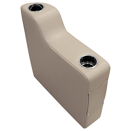 Wise Premier Pontoon 7in Left Radius Arm Rest, Mocha Java, Medium, 3009-1725