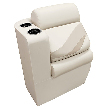 Wise Premier Pontoon Lean Back - Left, Platinum/Mocha Java/Khaki, Large, BM13006L-1066