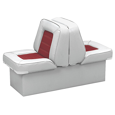 Wise Bucket Style Lounge Seat w/ 10'' Base, Wise Gray/Wise Red, Large, 8WD505P-1-661