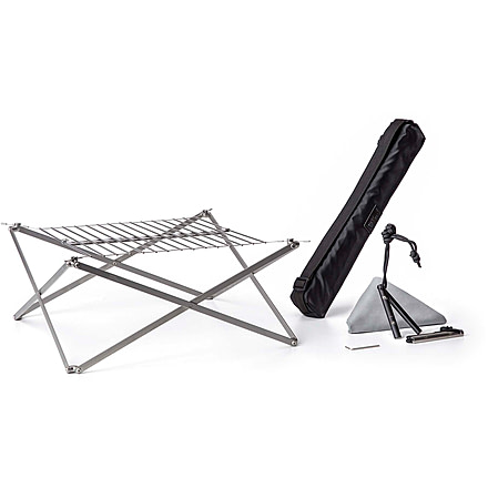 Wolf And Grizzly Grill w/ FireSet, Stainless Steel, WG-GRL-mM1-vWFS