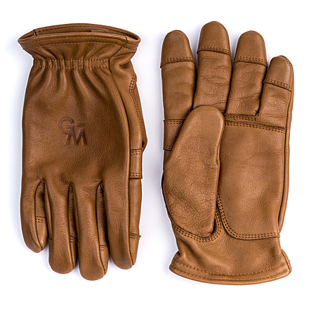 Wolf And Grizzly Wilderness Gloves, Brown Leather, Medium, WG-GV-mLTH-sM