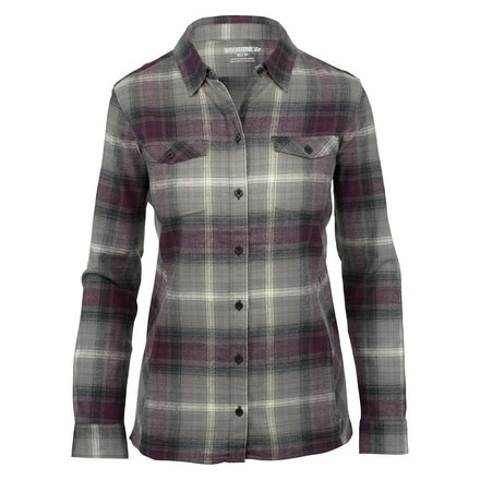 Wolverine Autumn Long Sleve Flannel Shirt - Women's, Dark Gray Plaid, Small W1204990-029-S