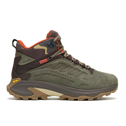 Wolverine Moab Speed 2 Leather MID WP Hiking Shoes - Mens, Olive, 13 US, J037781-13