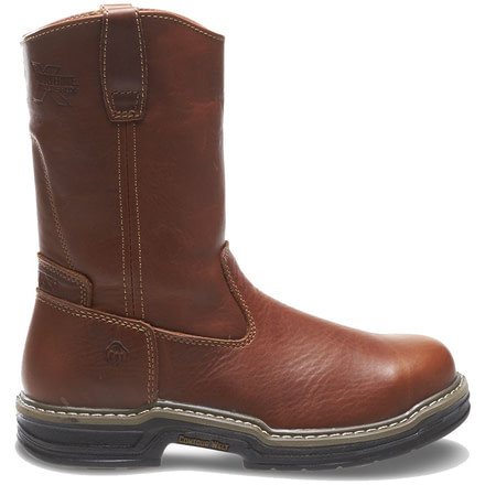 Wolverine Raider Wellington Steel-Toe Work Boot - Mens, Brown, 10.5 US, Medium, W02427-10.5M