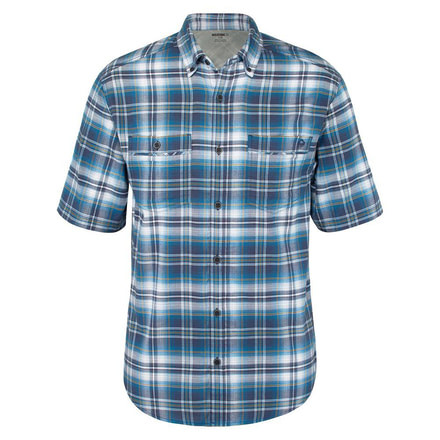 Wolverine Springport Short Sleeve Shirt - Men's, Blue Plaid, Medium W1204520-400-M
