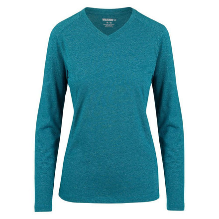 Wolverine Wmns Edge Long Sleeve Shirt - Women's, Lagoon Heather, Small W1205700-443-S